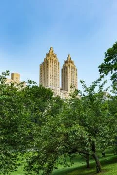 View of the Eldorado Building from Central Park Fotos de archivo