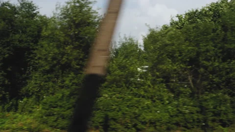 View from the electric train window Stock Footage 158326111