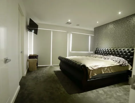 View of elegant Bedroom Stockbeeldmateriaal 51338233