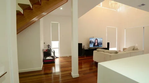 View of elegant living room Stock Footage 51340864