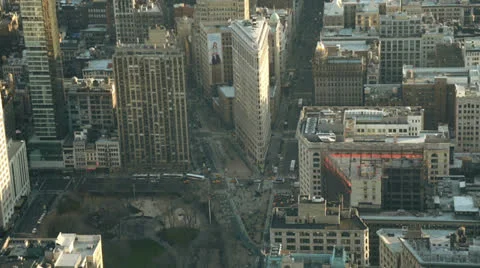 View from the Empire State Building, New York Stock Footage 24244185