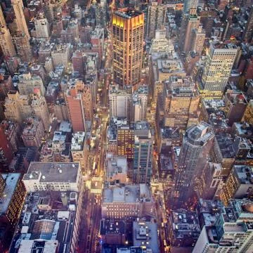 View from the Empire State Building Stock Photos