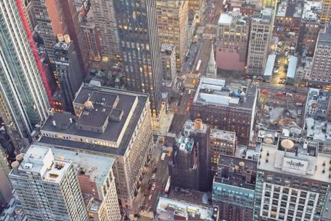 View from the Empire State Building Stock Photos