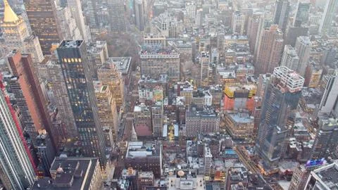 View from the Empire State Building Stock Photos