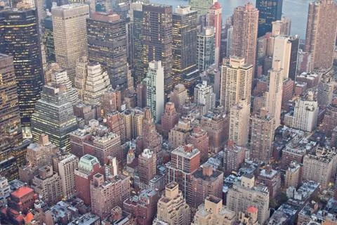 View from the Empire State Building Stock Photos
