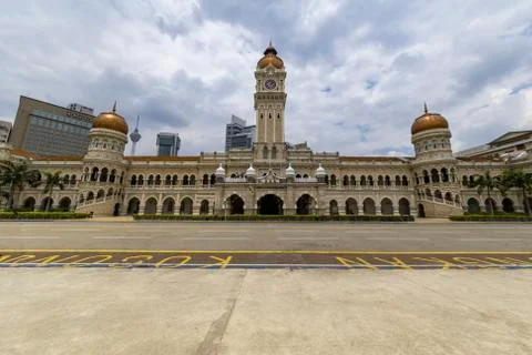 View of the empty Bangunan Sultan Abdul Samad building from the Merdeka squar Photos