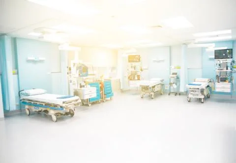 View Of Empty Emergency Room Stock Photos