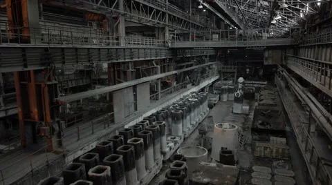 View of the empty form for the workpieces  Stock Footage 62236814