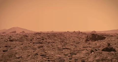 View of the empty Mars surface Stock Footage 109173946