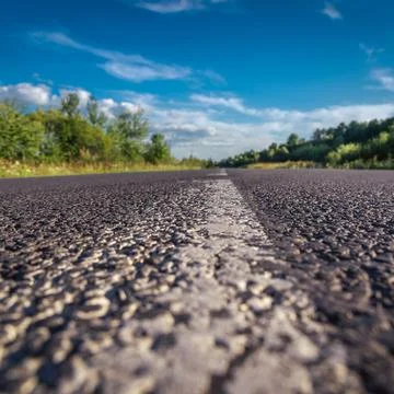 View of the empty road Stock Photos