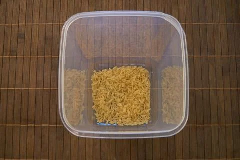 View in an empty storage container in the kitchen Foto stock