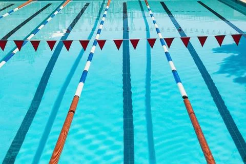 View of Empty swimming pool Stock Illustration