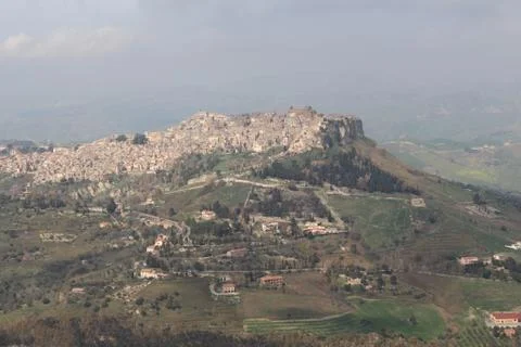 The view from Enna, Sicily Stock Photos