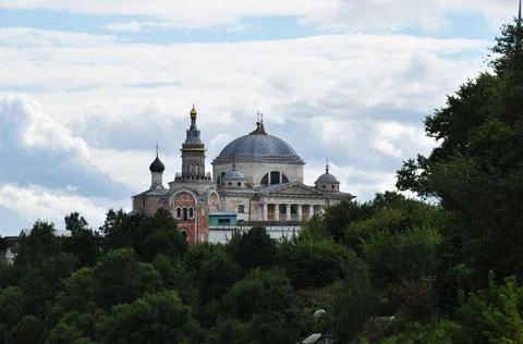 View of the ensemble of the Borisoglebsky monastery. Stock Photos
