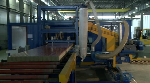View on equipment in workshop production of SIP Video stock 59914049