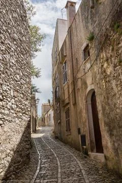 View of Erice Stock Photos
