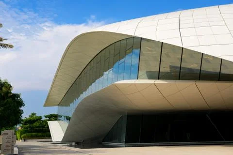 The view on Etihad Museum Stock Photos
