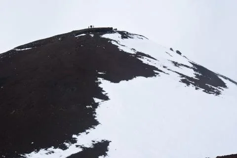 View of Etna volcano. Stock Photos