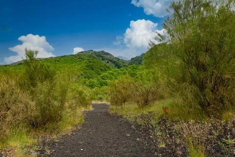 View of the Etna volcano Stock-Fotos
