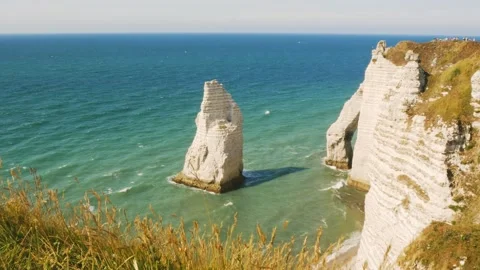 View of Etretat Stock Footage 172557488