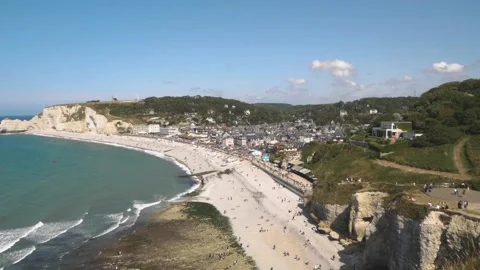 View of Etretat Stock Footage 173560884