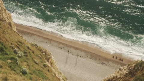View of Etretat, the sea Stock Footage 172557437