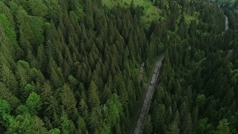 View of the evening Carpathians from a drone. Vídeos de archivo 228112105