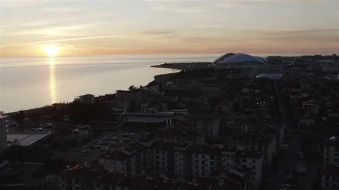 View of the evening city Vídeos de archivo 134693518