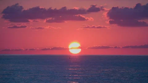 View of the evening sea before sunset Video stock 282070729