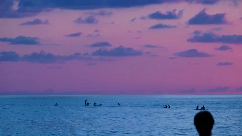 View of the evening sea before sunset Video stock 282070867