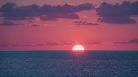 View of the evening sea before sunset Stock Footage 282070988