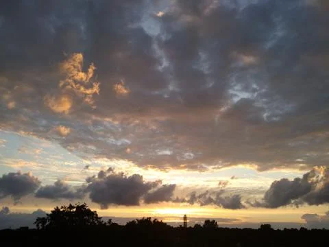 View of an evening sky 스톡 사진