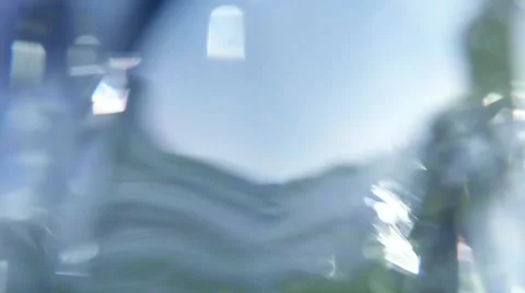 View exactly halfway between the sea surface and the bottom of the ocean air 스톡 동영상 42628318