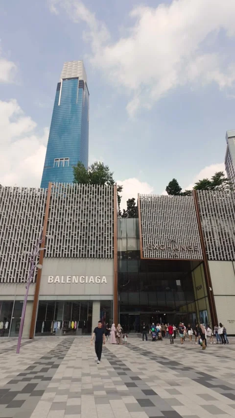 View of The Exchange TRX mall. Stock Footage 275866496