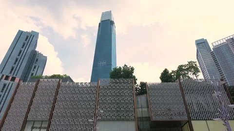 View of The Exchange TRX mall, Malaysia. Видео 320856275