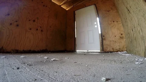 View of an explosion from inside a building Vidéo 102750465