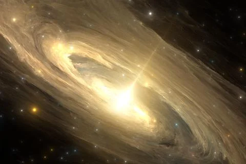 View of extremely distant galaxy Stock Illustration