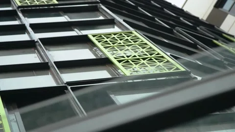 View of the facade of the house from the bottom up Stock Footage 197862484