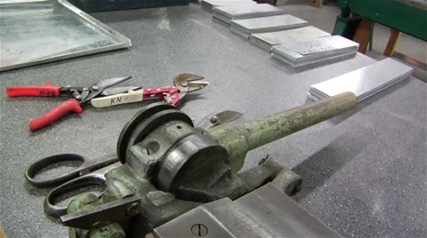 View of a factory and its tools Stock Footage 42958870
