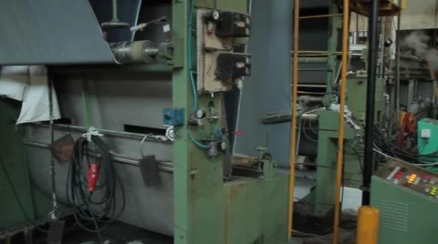 View of factory with machines working Stock Footage 61765677