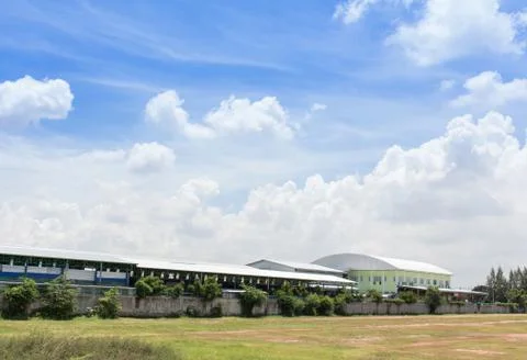 View of factory Stock Photos