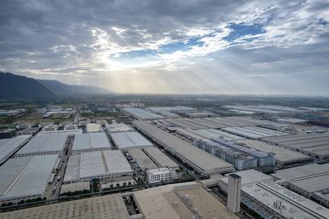 View of the factory Stock Photos