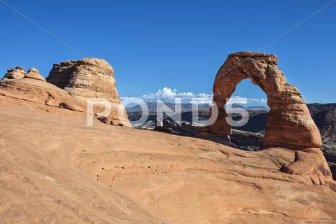 View of the famous delicate arch Stock Photos