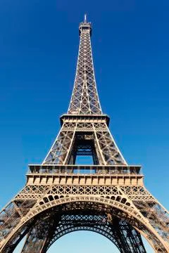 View of the famous eiffel tower Stock Photos