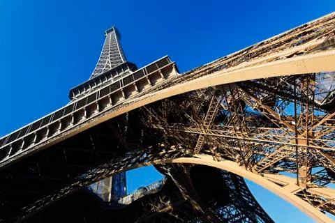 View of famous eiffel tower Stock Photos