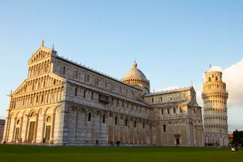 A view of the famous historical complex in Pisa, Italy Stock Photos
