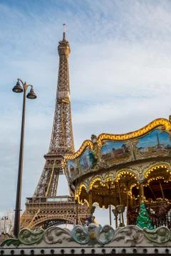 View on the famous paris eiffel tower . Stock Photos