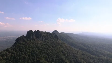 View from far of Wat Phra Phutthabat Sutthawat, Thailand Stock Footage 330967790