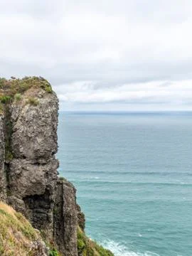 View of Farley Point vertical cliff from Comans Track Stock Photos