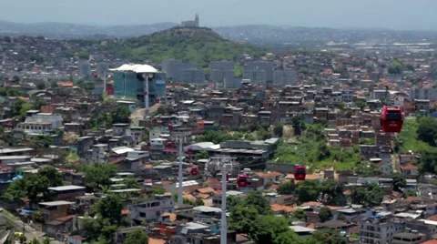 View of favelas in Complexo do Alemao Stock-Footage 51799376